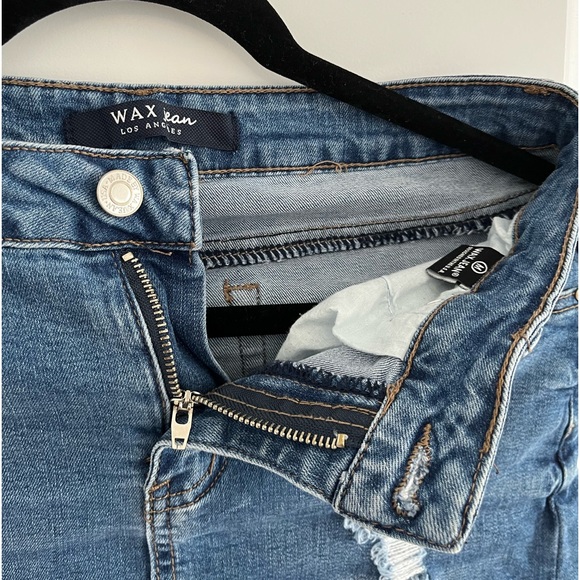 Denim ripped mini skirt - Picture 4 of 7